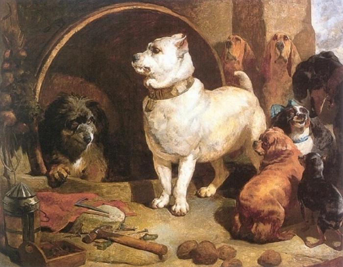 Landseer, Edwin Henry Alexander and Diogenes oil painting image